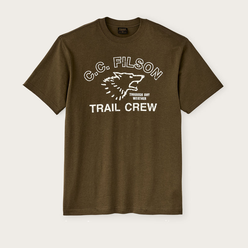 Frontier graphic t-shirt di Filson | Military olive / trail (Green)