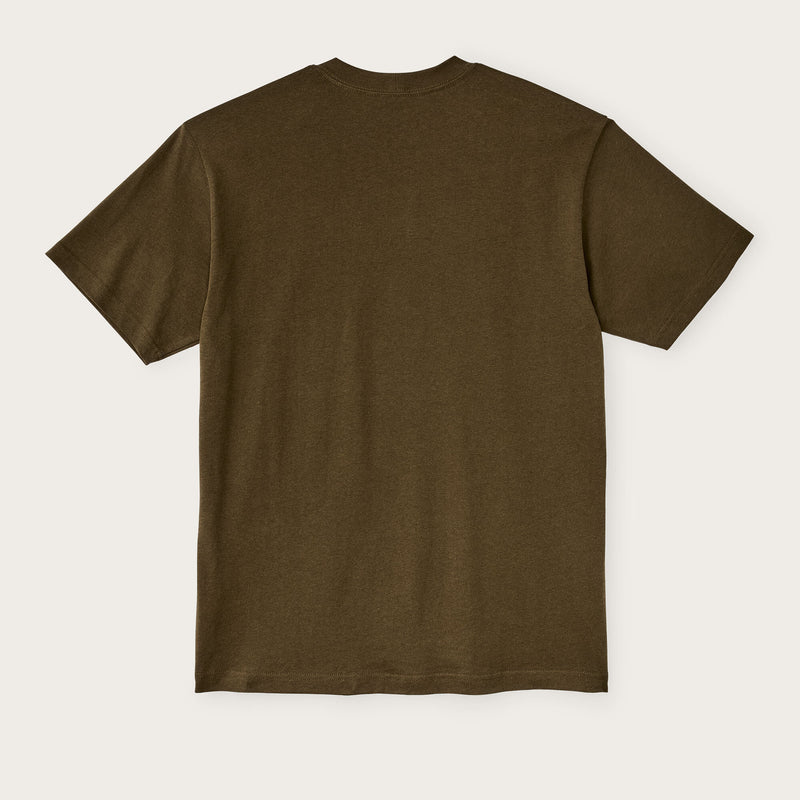 Frontier graphic t-shirt di Filson | Military olive / trail (Green)
