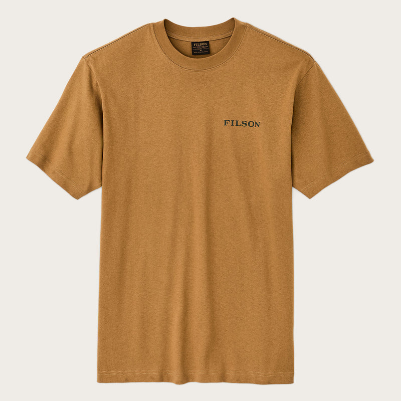 Frontier logo t-shirt by Filson | Golden tan / scenic (Brown)