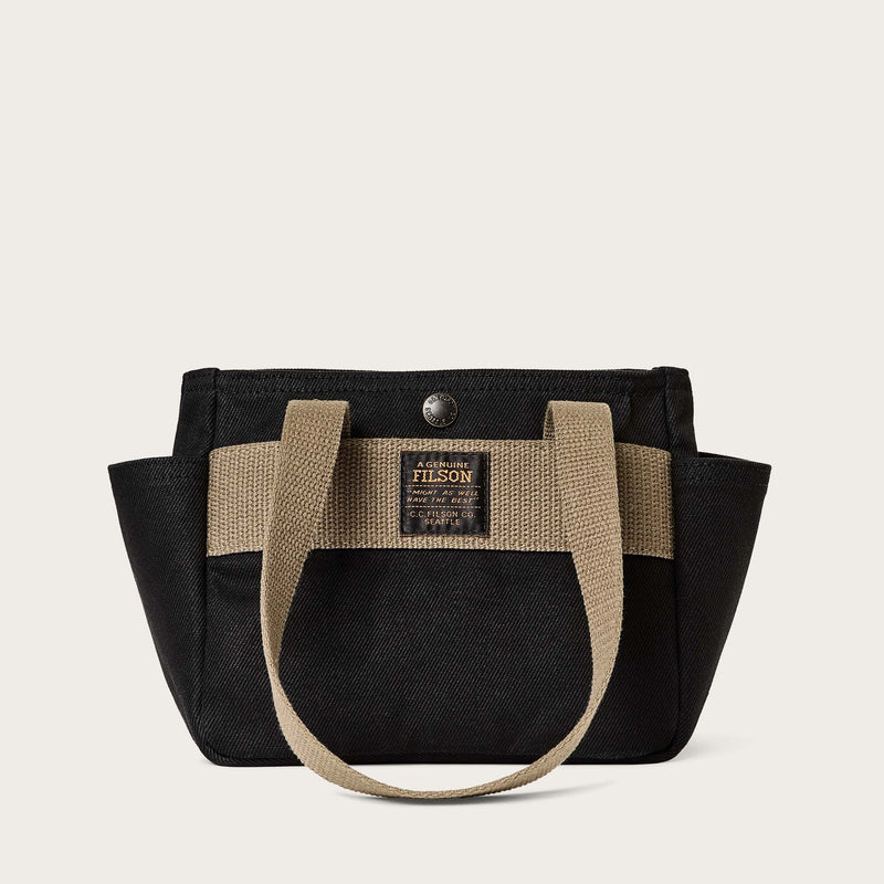 Rugged twill small open tote bag di Filson | Black (Black)