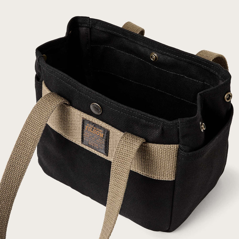 Rugged twill small open tote bag di Filson | Black (Black)