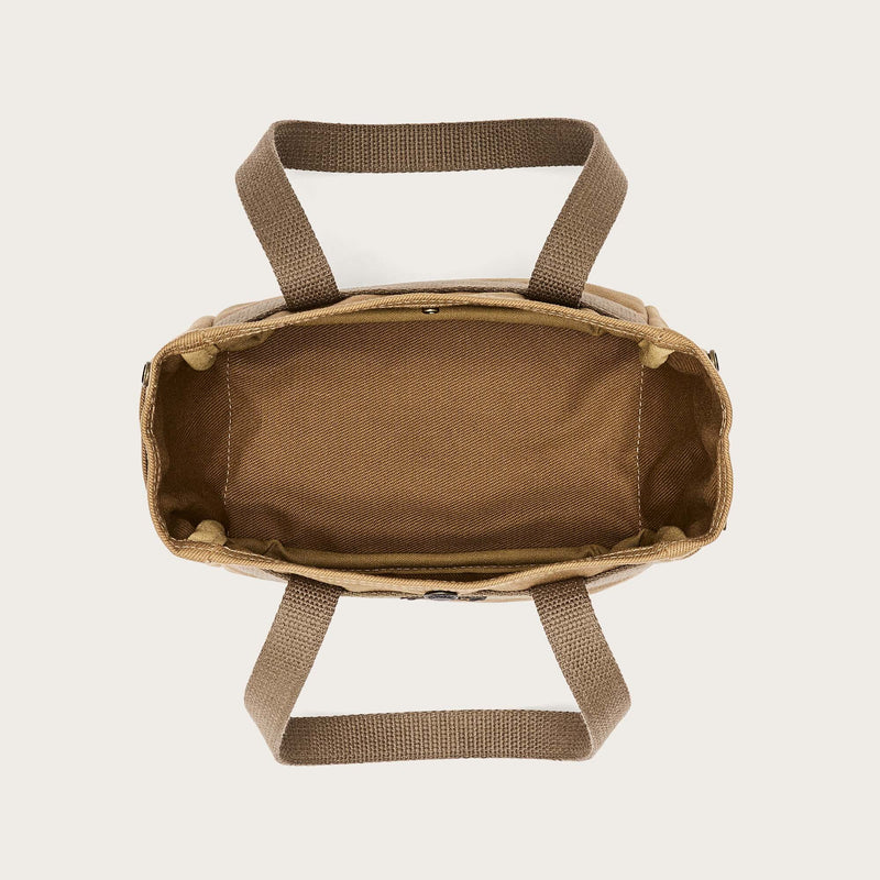Rugged twill small open tote bag di Filson | Tan (Beige)