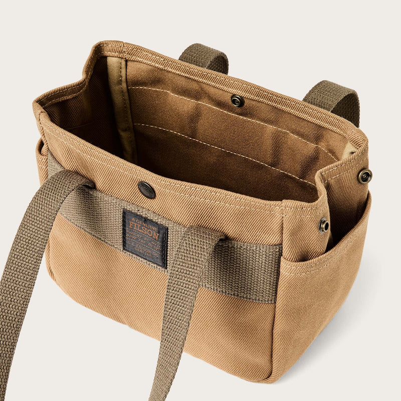 Rugged twill small open tote bag di Filson | Tan (Beige)