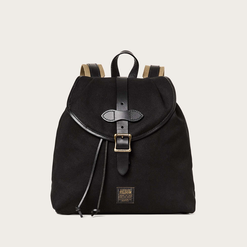 Rugged twill drawstring backpack di Filson | Black (Black)