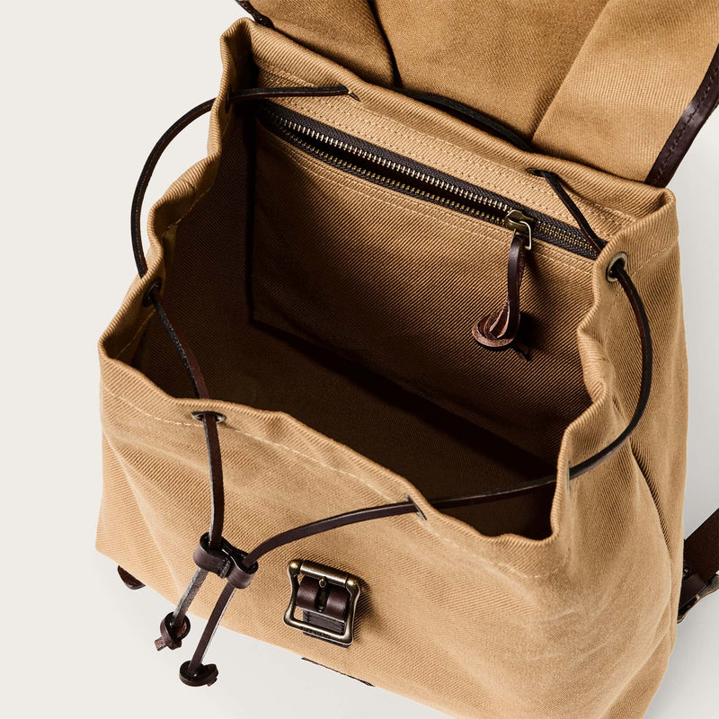 Rugged twill drawstring backpack by Filson | Tan (Beige)
