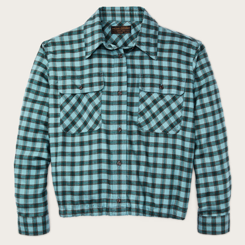 Gathered hem shirt für damen von Filson | Blue / navy plaid (Blue)