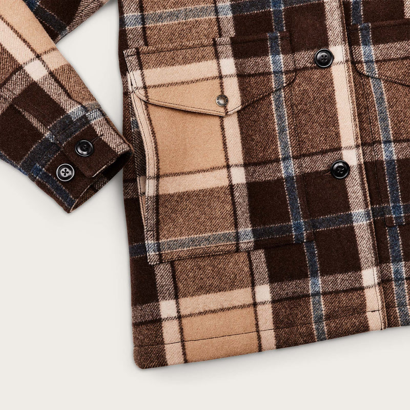 Women's lined wool packer coat par Filson | Cream brown (Beige)