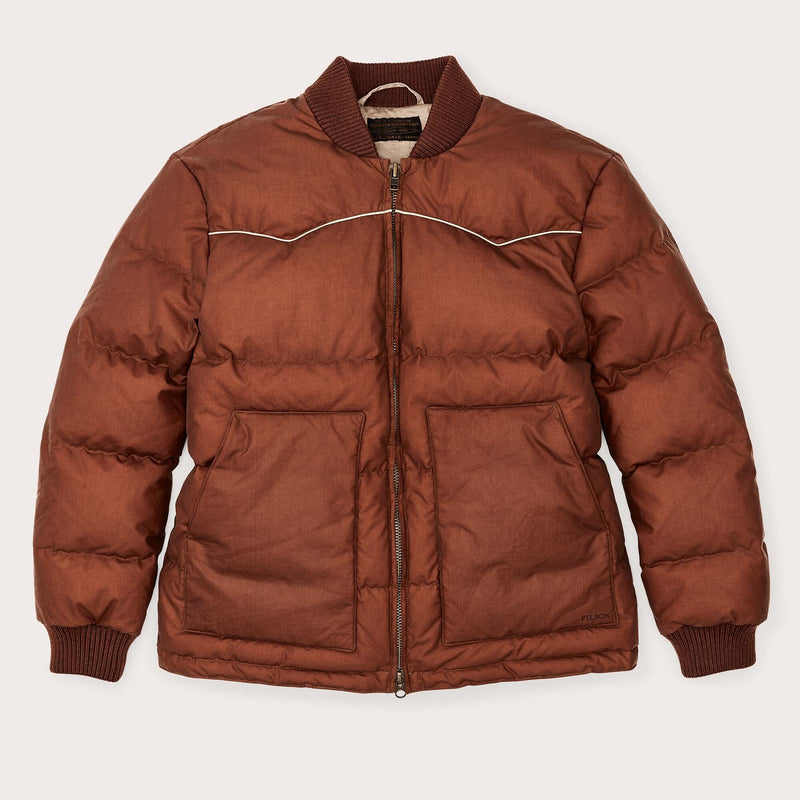 Women's waxed down jacket par Filson | Madder root (Brown)