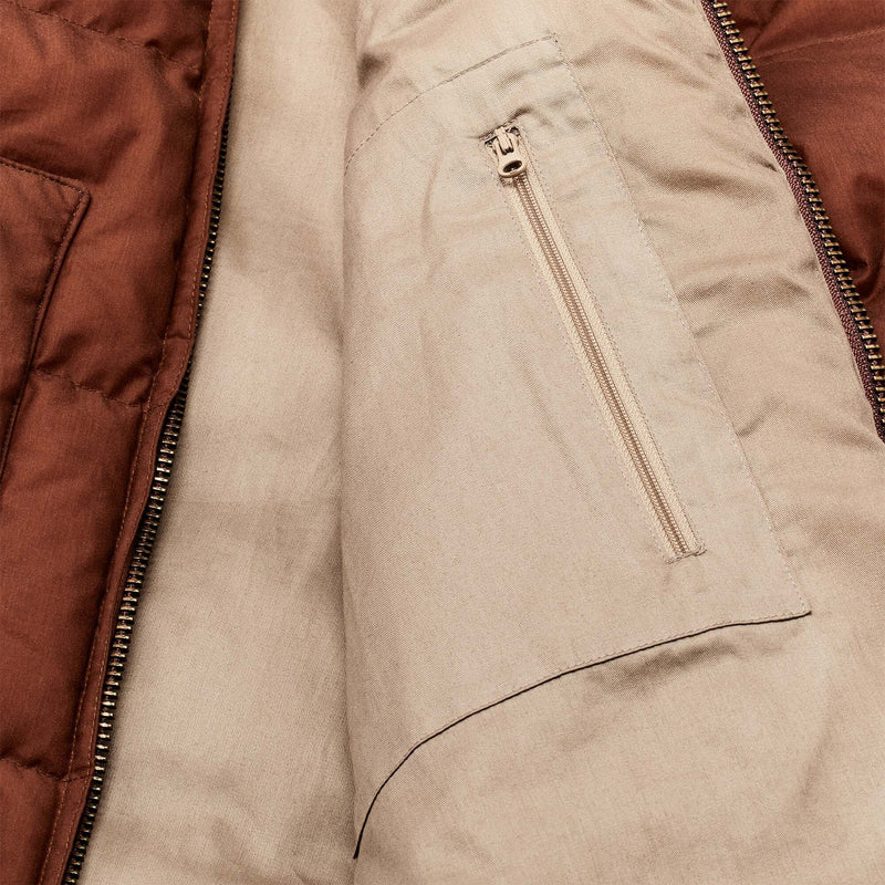 Women's waxed down jacket par Filson | Madder root (Brown)