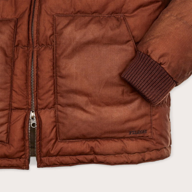 Women's waxed down jacket par Filson | Madder root (Brown)