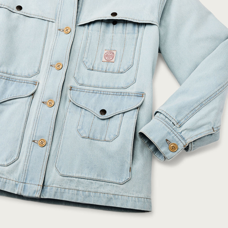 Women's 9-oz. denim cruiser par Filson | Sun bleach (Blue)