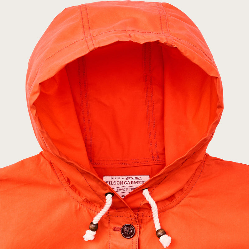 Women’s ranger hooded popover by Filson | Flame (Orange)