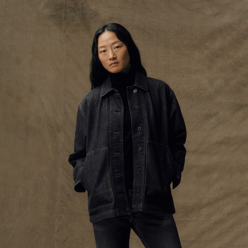 Giacca da campagna in denim da donna di Filson | Rinse black (Gray)