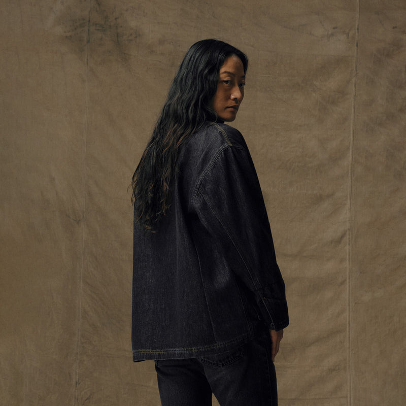 Giacca da campagna in denim da donna di Filson | Rinse black (Gray)