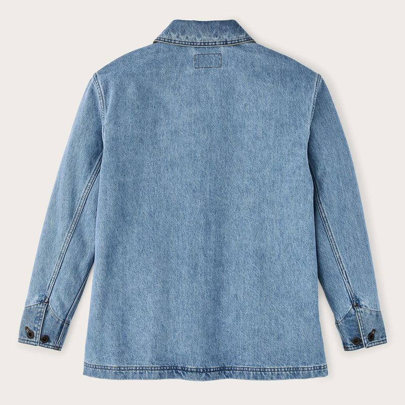 Barn jacket femme en denim par Filson | Stone wash (Blue)