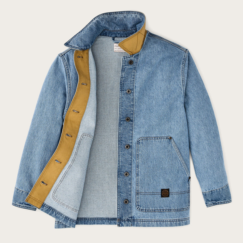 Barn jacket femme en denim par Filson | Stone wash (Blue)