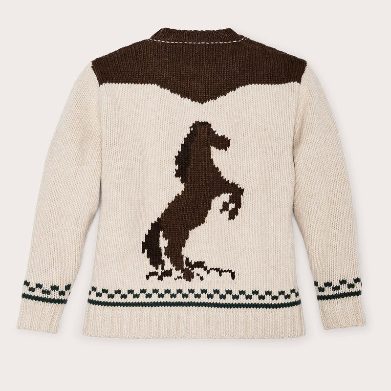 Women's wool cardigan di Filson | Creamhorse (Beige)
