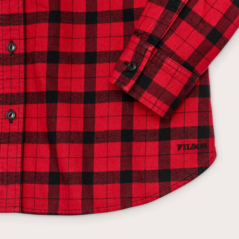 Women's alaskan guide shirt par Filson | Red black (Red)