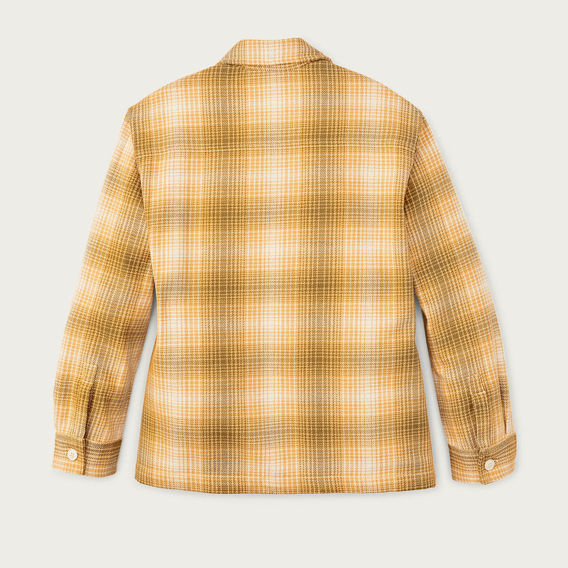Women’s deer island jac-shirt by Filson | Ochre / cream plaid (Yellow)