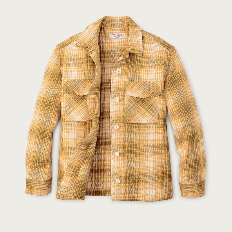 Women’s deer island jac-shirt by Filson | Ochre / cream plaid (Yellow)