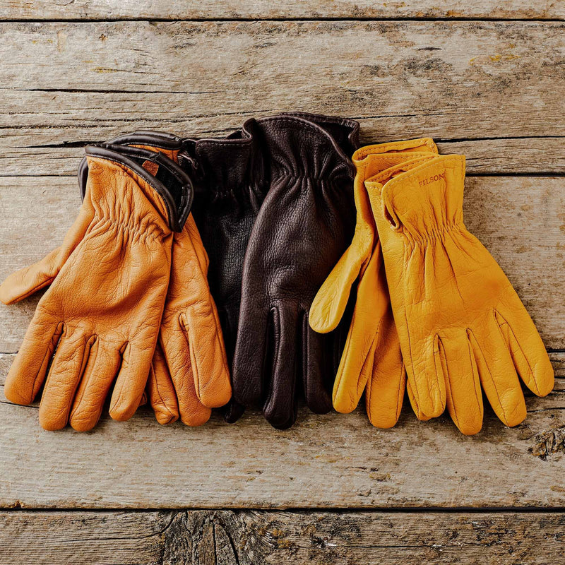 Original goatskin gloves von Filson | Saddle brown (Yellow)