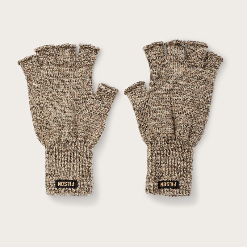 Fingerless knit gloves von Filson | Root heather (Grey)