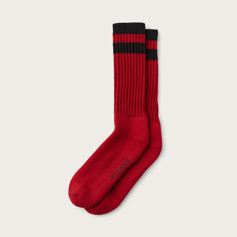1970's logger thermal socks von Filson | Scarlet (Pink)