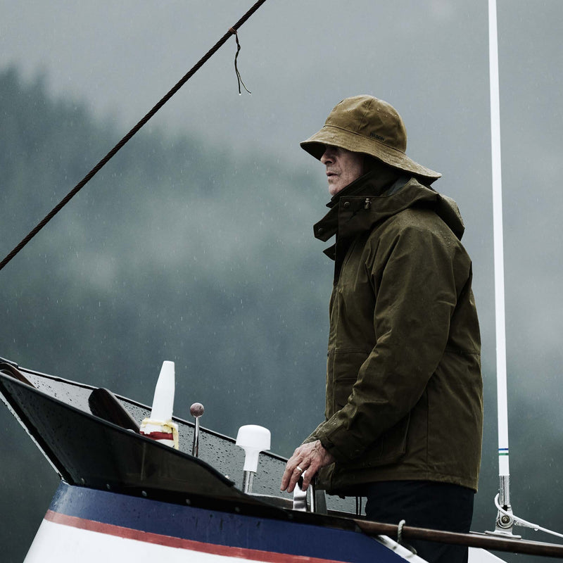 Tin cloth sou'wester hat von Filson | Dark tan (Beige)