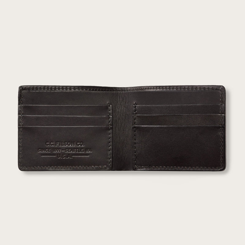 Bridle leather bi-fold wallet di Filson | Brown leather (Brown)