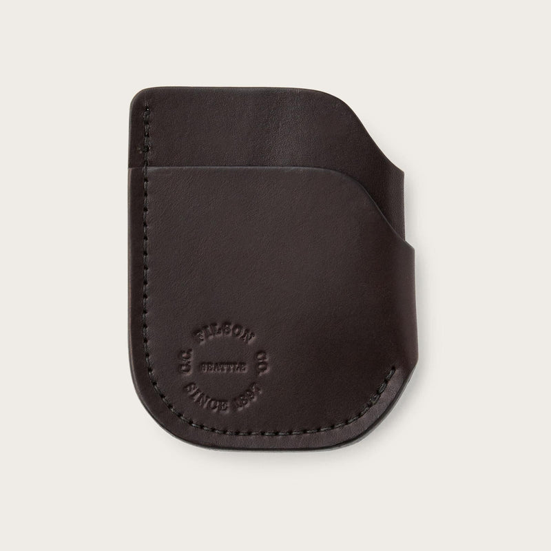 Bridle leather front pocket cash & card case di Filson | Brown leather (Brown)