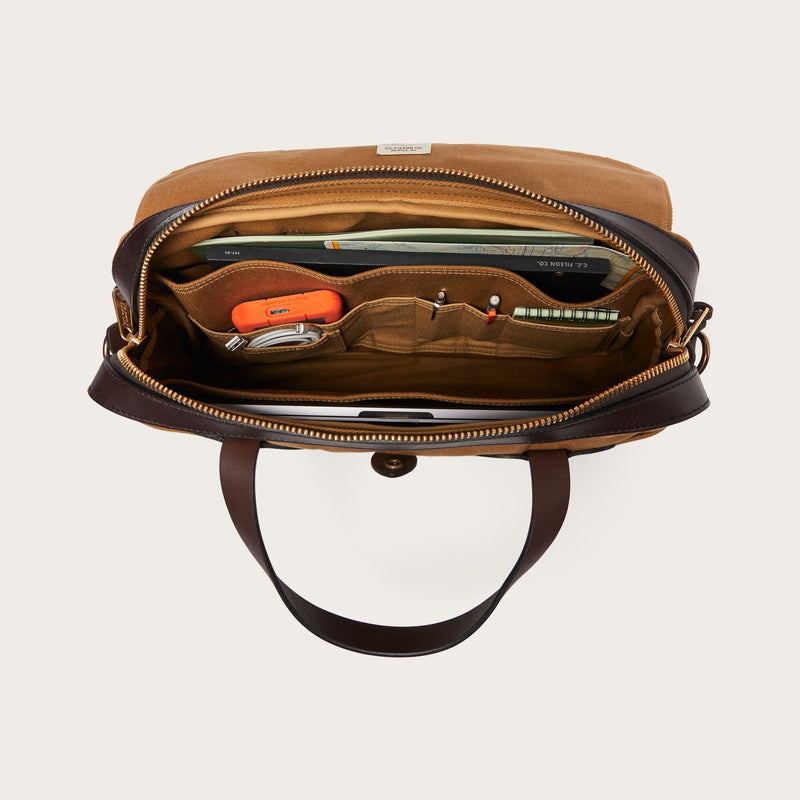 Rugged twill original briefcase di Filson | Tan (Beige)