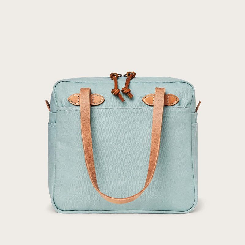 Rugged twill tote bag with zipper by Filson | Lake green (Green)