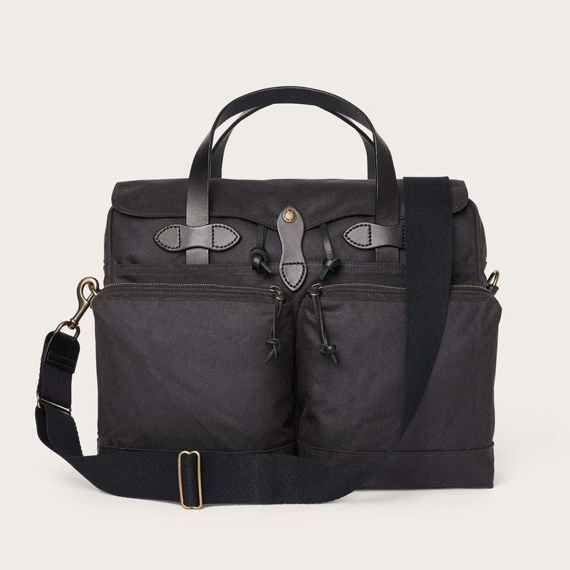 24 hour tin cloth briefcase by Filson | Cinder (Grey)