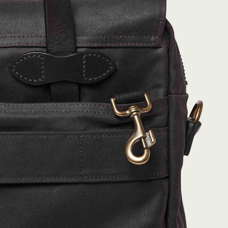 24 hour tin cloth briefcase by Filson | Cinder (Grey)