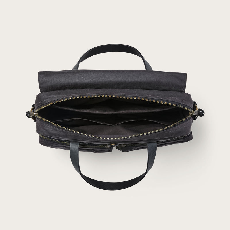 24 hour tin cloth briefcase by Filson | Cinder (Grey)
