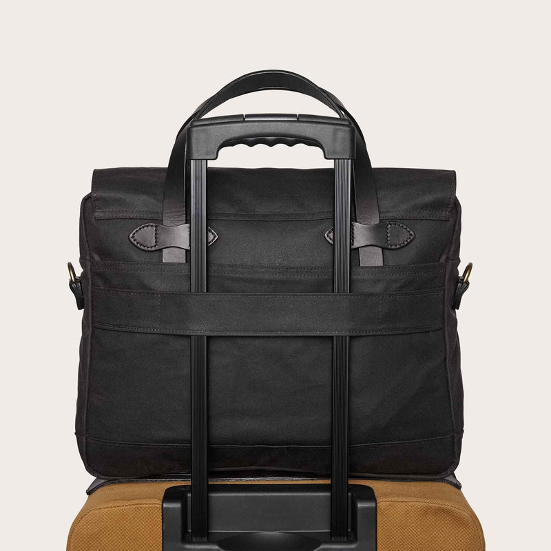 24 hour tin cloth briefcase by Filson | Cinder (Grey)