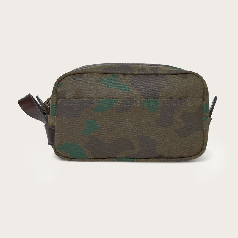 Waxed rugged twill travel kit by Filson | Dark wax shrub camo (Grey)