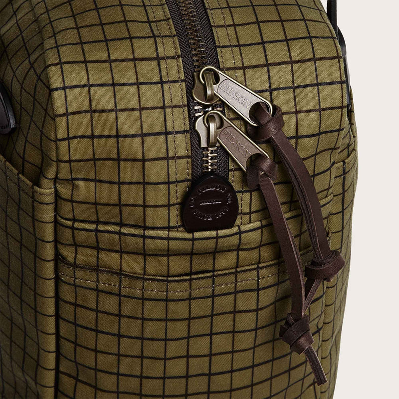 Tin cloth tote bag with zipper par Filson | Flyway green (Beige)