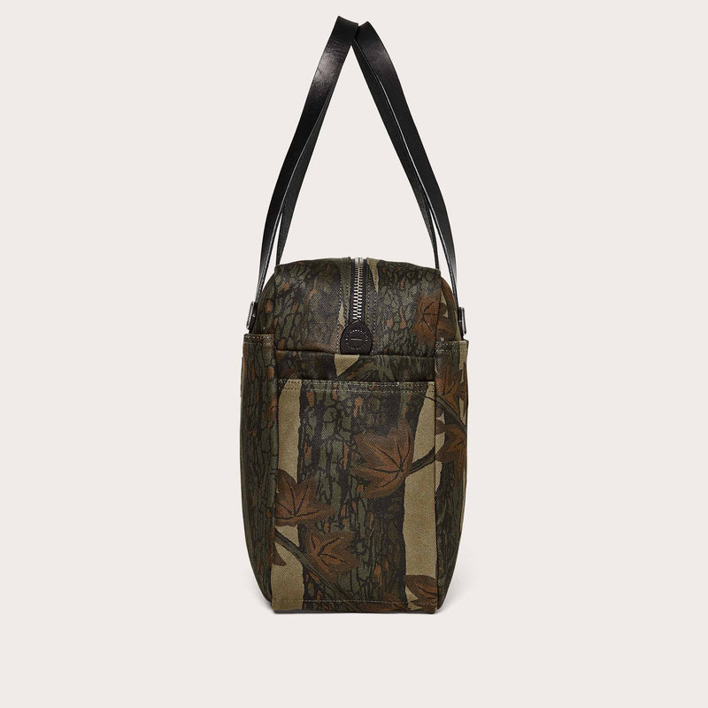 Rugged twill tote bag with zipper di Filson | Maple bark camo (Beige)