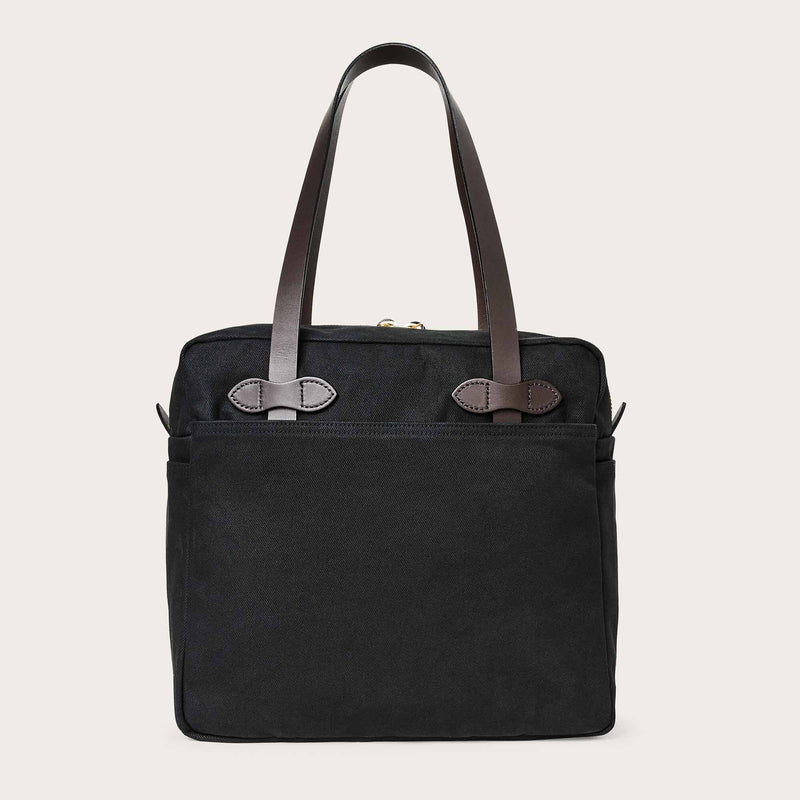 Rugged twill tote bag with zipper par Filson | Black (Black)