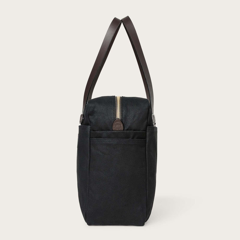 Rugged twill tote bag with zipper par Filson | Black (Black)