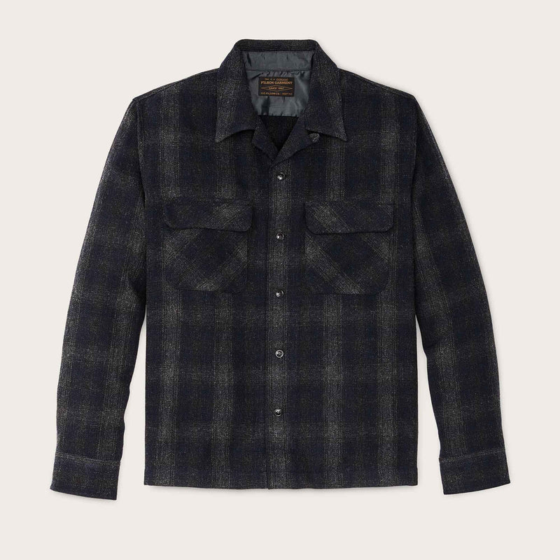 Buckner wool camp shirt par Filson | Navy ink ombre (Blue)