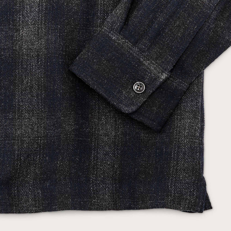 Buckner wool camp shirt par Filson | Navy ink ombre (Blue)