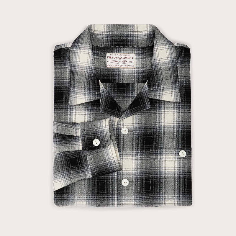 Elk heights camp shirt par Filson | Black / gray shadow plaid (Black)