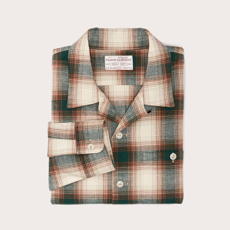 Elk heights camp shirt di Filson | Rust / pine grove plaid (Multicolour)