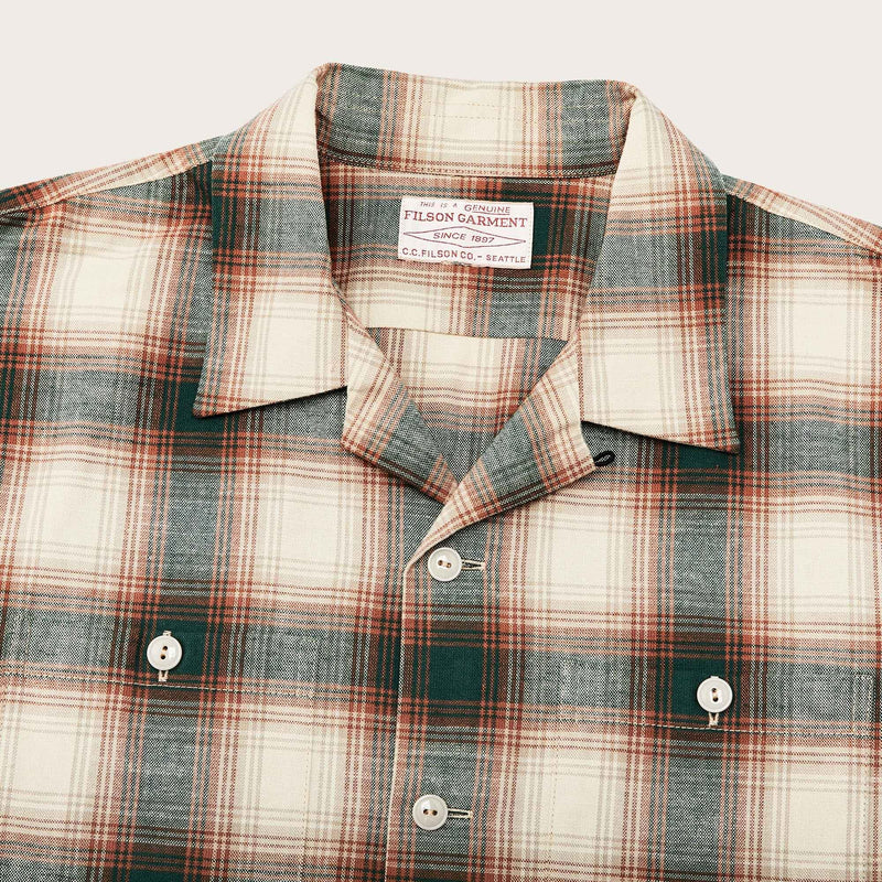 Elk heights camp shirt di Filson | Rust / pine grove plaid (Multicolour)