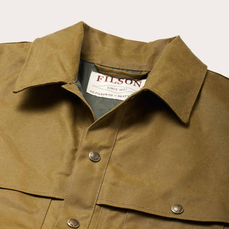 Lined tin cloth cruiser jacket di Filson | Dark tan (Beige)