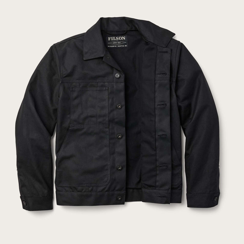 Short lined cruiser jacket aus tin cloth von Filson | Black (Black)