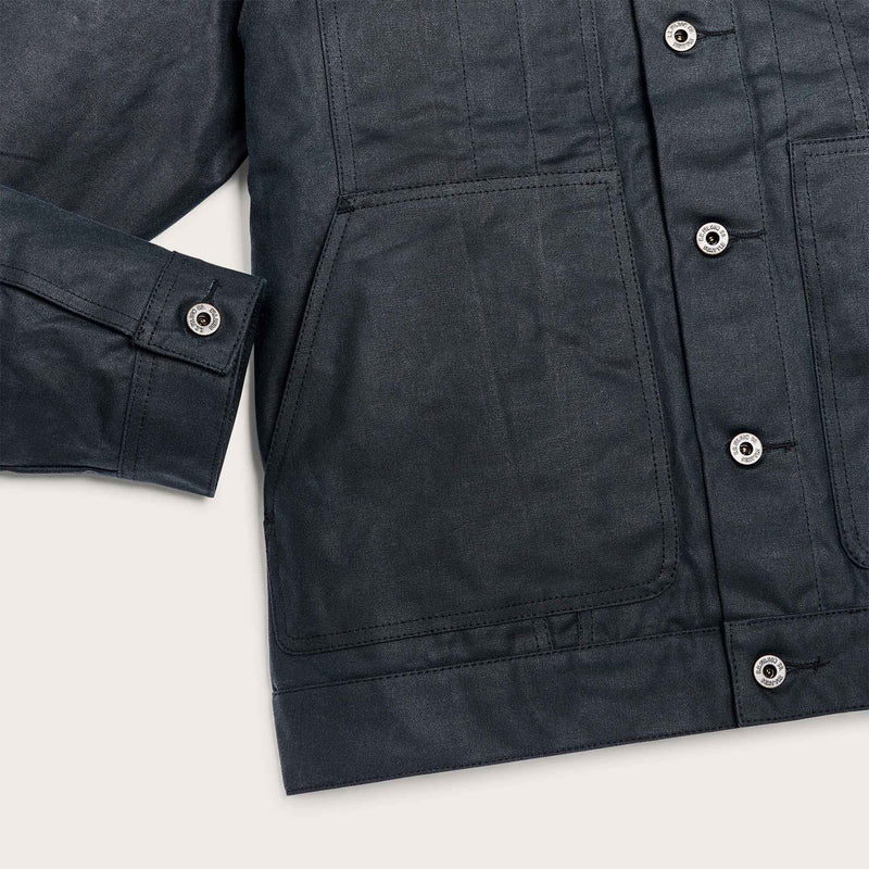 Short lined cruiser jacket aus tin cloth von Filson | Service blue (Blue)