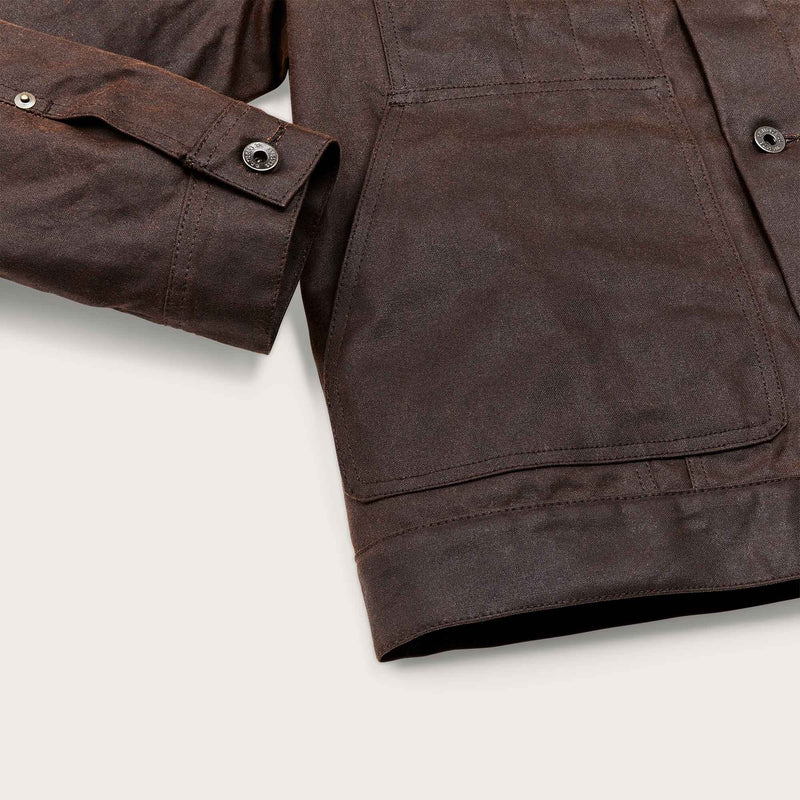 Short lined cruiser jacket aus tin cloth von Filson | Dark brown (Brown)